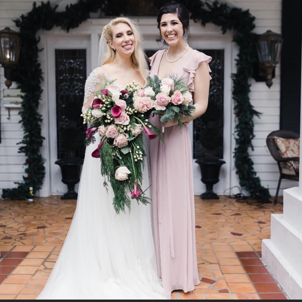Pink Wrap Gown
